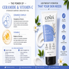 CINIA Botanicals Oil Free Moisturizer with Ceramide & Vitamin C | Lightweight Daily Moisturizer | Intense Hydration & Skin Barrier Care | For All Skin Types |