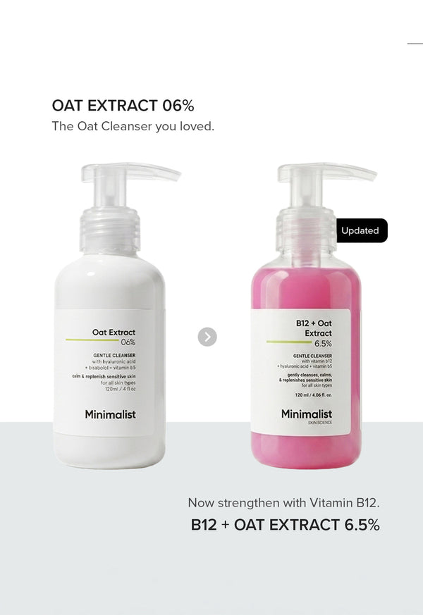 B12 + Oat Extract 6.5% Gentle Cleanser
