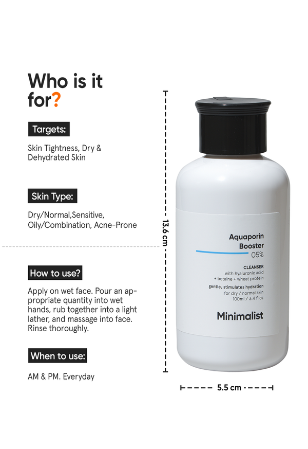 Aquaporin Booster 5% Cleanser