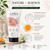 CINIA Botanicals Ceramide & Vitamin C Face Wash | Gentle Cleansing with Ceramide Complex, Vitamin C & Glycerin | Nourish & Refresh | For All Skin Types | 100 ml