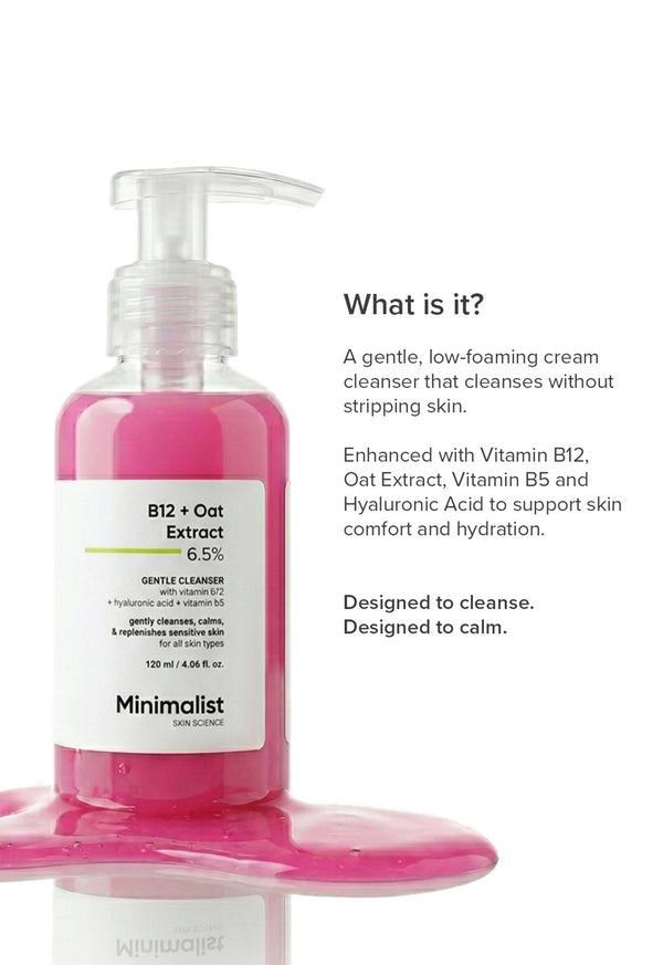 B12 + Oat Extract 6.5% Gentle Cleanser